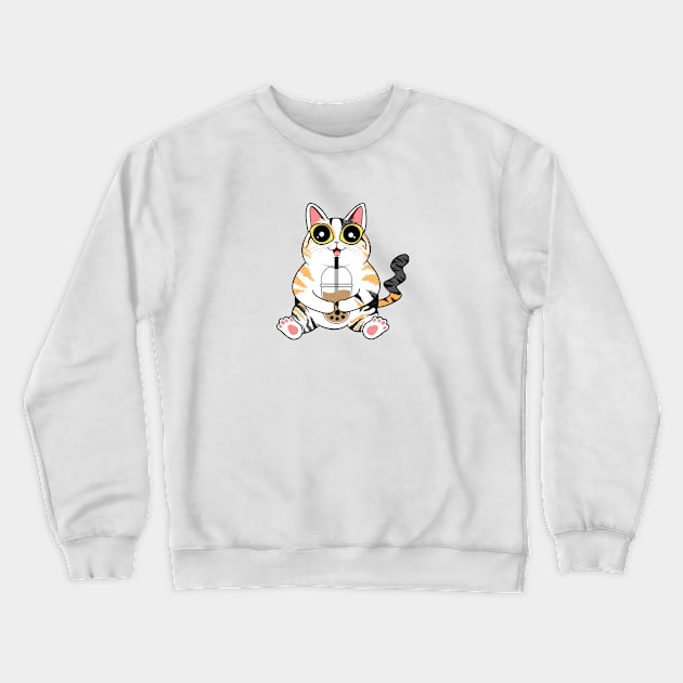 Bobalicious | Calico Cat Crewneck Sweatshirt by leBoosh-Designs